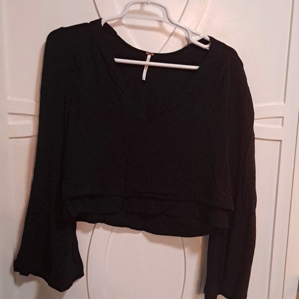 Free People crop blouse XS